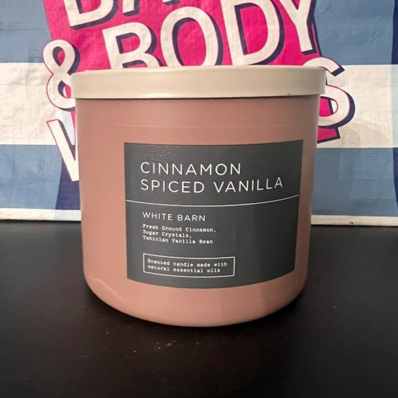 Bath & Body Works Other - NEW Bath and Body Works Cinnamon Spiced Vanilla 3 Wick Candle BBW